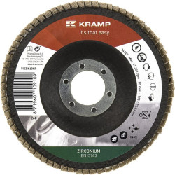 Cirkonio plokštelinis šlifavimo diskas 115 mm, 60 grūdėtumo, 115ZIK60KR