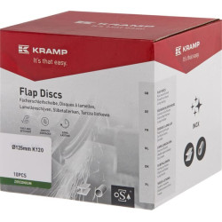 Cirkonio plokštelinis diskas 125 mm, 120 grūdėtumo, 125ZIK120KR