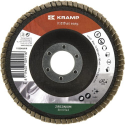 Cirkonio plokštelinis šlifavimo diskas 115 mm, 40 grūdėtumo, 115ZIK40KR