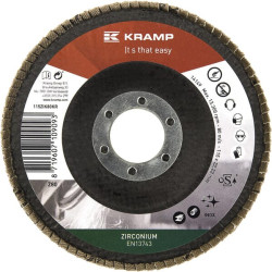 Cirkonio plokštelinis šlifavimo diskas 115 mm, 80 grūdėtumo, 115ZIK80KR
