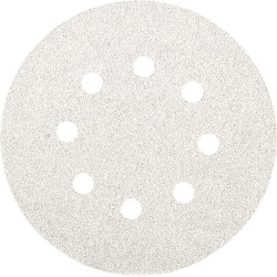 Šlifavimo diskas Ø125mm k80 10vnt. baltas 753133