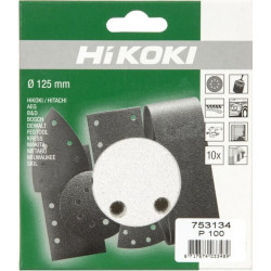 Šlifavimo diskas Ø125mm k100 10vnt. baltas 753134