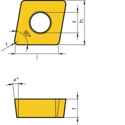 Tekinimo įdėklas CCMT 09T304 10x CCMT09T304MMIT1601