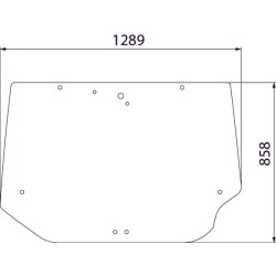 Case - IH CX80 D7327 Galinio lango viršutinė dalis
