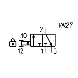 Izoliacinis vožtuvas 3/2 eigų MX238V01