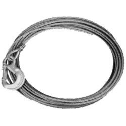 Gervės trosas 5 mm x 15 m + kablio komplektas 2221005