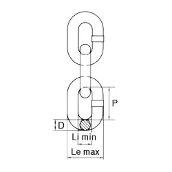 Kėlimo grandinė Ø10mm x 30mm D78100