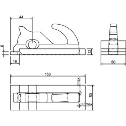 Cinkuota 150 x 50 mm kilpa 709037KR