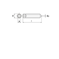 Sraigtas DIN914 M5x16 Kramp 914516B