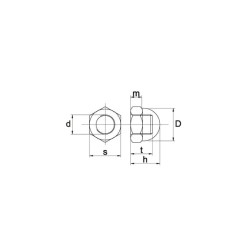 Kupolinė veržlė M12 158712