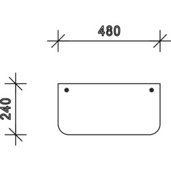 Case - IH 833 D7409 Apatinis galinis langas