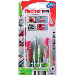 Kamštis Duopower 10x50 WH K 2vnt. 535002