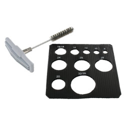 Apvalus plieninis šepetys Ø 8 skylei FISBS8