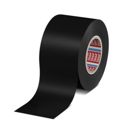 Aukščiausios kokybės universali juosta iš minkšto PVC, juoda, 33 m x 50 mm, TesaFLEX® T041630000607