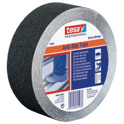 Neslystanti juosta 720 µm, PVC, juoda, 15 m x 50 mm T609500000100