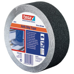 Neslystanti juosta 720 µm, PVC, juoda, 15 m x 50 mm T609500000100