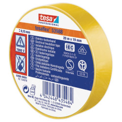 Izoliacinė juosta, geltona, 20 m x 19 mm TesaFLEX® T539880009100
