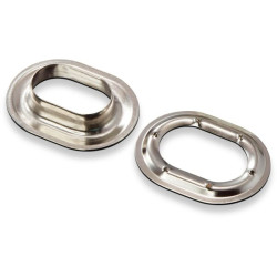 Ovalios kilpelės 22,5x13,5 mm, žalvaris, nikeliuotas PL10729