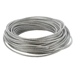 Cinkuota vielinė virvė 4 mm, 30 m WR04030L