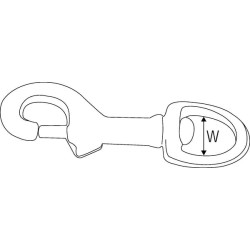 Karabino kablys cinkuotas 3/4 MK20L