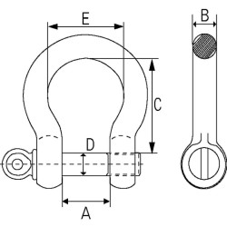Lanko apkaba - 3/8 colio cinkuota HA10