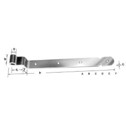 Nuožulnus vyris 16x450 mm HS580132