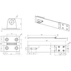 Sklendė ir kabės 6" TO4316B