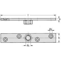 Atraminė plokštė 43,5x48,5 mm TB336620