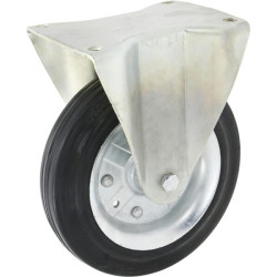 Standūs ratukai, guminiai ratukai: Ø250x60mm, plokštelės tvirtinimas: 195x160mm. Apkrova: 350kg, Ro-Carr WH5181250.