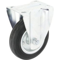 Standūs ratukai, guminiai ratukai: Ø140x37,5 mm, plokštelės tvirtinimas: 115x95 mm. Apkrova: 140 kg, Ro-Carr WH5181140.