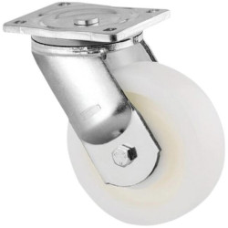 Pasukamas ratukas, poliamidinis ratas: Ø250x50mm, plokštelės tvirtinimas: 135x110mm. Apkrova: 1000kg, Tente 9680TOP250P63