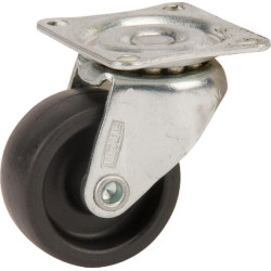 Pasukamas ratukas, polipropileno ratas: Ø32x14mm, plokštelės tvirtinimas: 38x32mm. Apkrova: 20kg, Tente 1430POI032P603832.