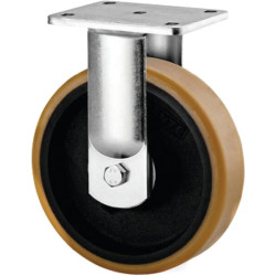 Standus ratukas, poliuretano ratas: Ø80x60mm, plokštės tvirtinimas: 135x110mm, apkrova: 500kg, Tente 9688ETP080P63