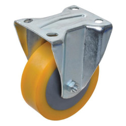 Standus ratukas, poliuretano ratas: Ø125x40mm, plokštės tvirtinimas: 85x100mm. Apkrova: 300kg, Ro-Carr WH710849125.