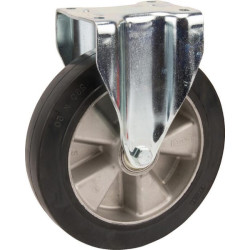 Standūs ratukai, guminiai ratukai: Ø250x50mm, plokštelės tvirtinimas: 137x115mm. Apkrova: 500kg, Tente 4688IEP250P63.