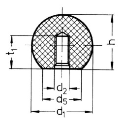 Rutulinė galvutė M8x32mm 319C0832