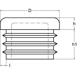 Plastikinis dangtelis apvalus 1/2" KS465608