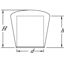 Kūginis baldų dangtelis 4 mm KS465441