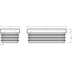 Plastikinis dangtelis 80x40mm KS111369