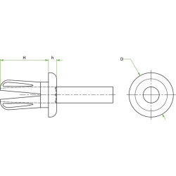 Įspaudžiama kniedė 4 x 7,9 mm KS930130