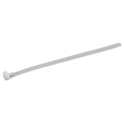 Kabelinė raištelis 7,6x370 mm, baltas, nailonas, maks. Ø 102 mm, Kramp CTR76370N