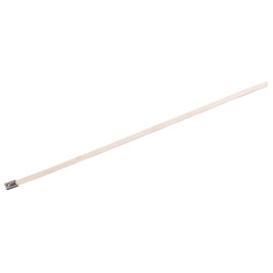 Kabelinė raištelis 8x370mm, sidabrinis, nerūdijantis plienas, maks. Ø 102mm, Kramp TR80370RVS