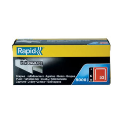 Cinkuotos „Rapid“ sąvaržėlės 53/6 mm, 5000 vnt. 11856250