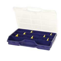 Asortimento dėžutė 238x312x51 mm, mėlynas polipropilenas, 26 skyriai, 45-26, gamintojas Tayg 145001TAY