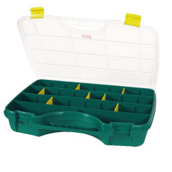 Asortimento dėžė 350x460x81mm, 21l talpos, žalias polipropilenas, 26 skyriai, 24-26, gamintojas Tayg 024009TAY