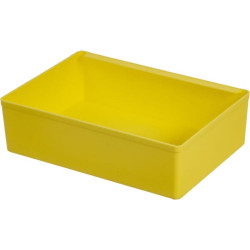 Padėklo įdėklas 117x167x48mm, geltonas plastikinis, D48 2200460