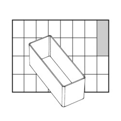 Asortimento dėžutė 39x109x47mm, 0,2l talpos, plastikinė, PSC by Raaco 114578