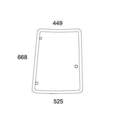 Case - IH Farmall 75A 84396385N Šoninis langas