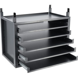 Centrinis modulis su 5 ištraukiamomis lentynomis (be dėžių) 291752237