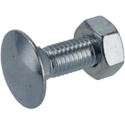 Varžtas ir veržlė su užsegimu M8 x 30 mm, 4,6 (6) KR603830P06B